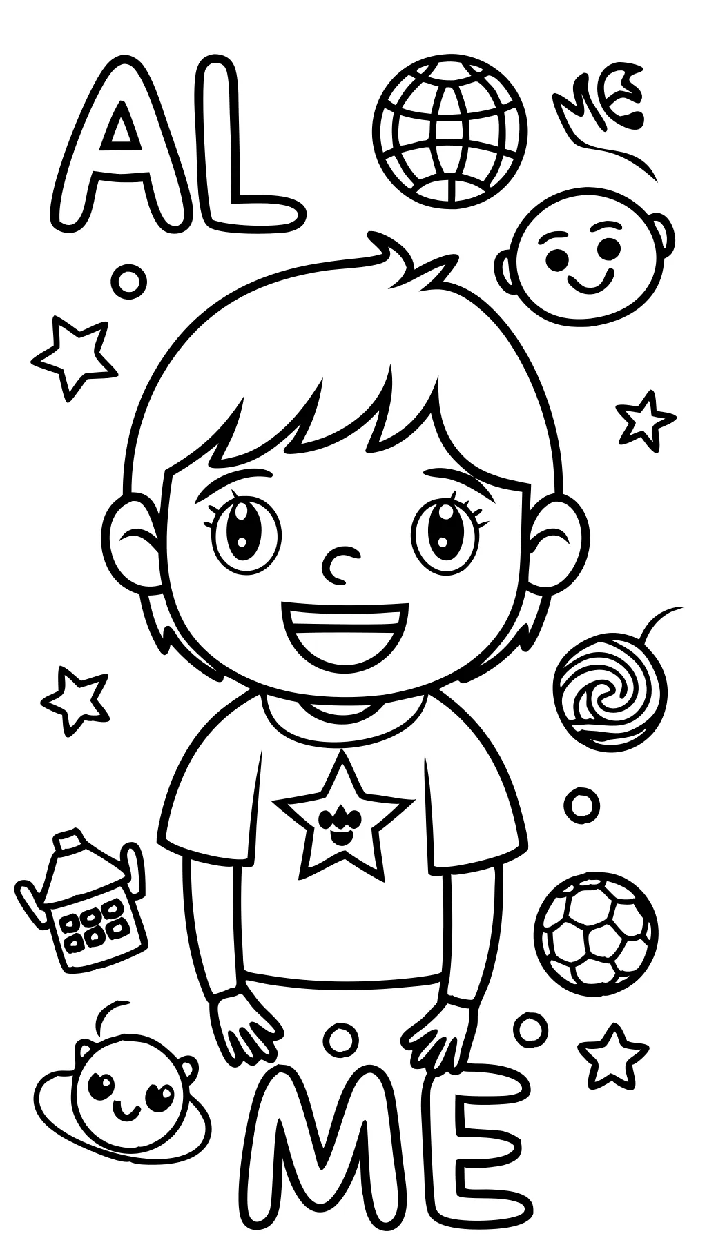 all about me coloring pages